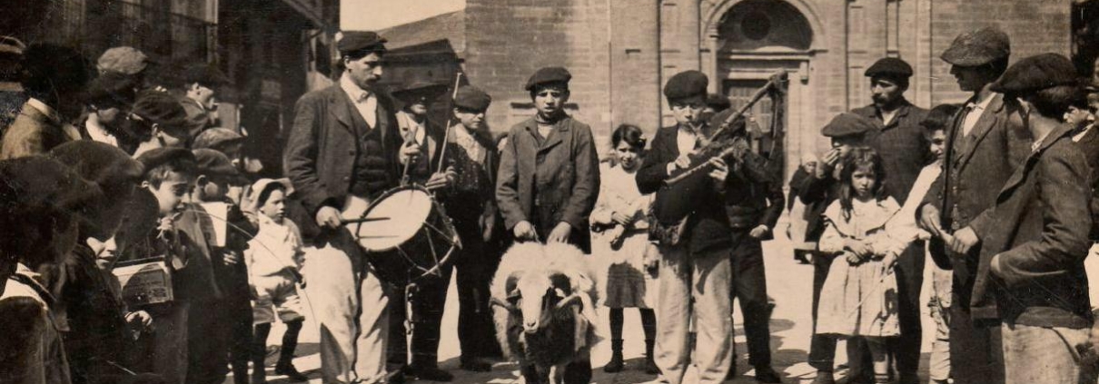 Rifa del carnero, Oviedo, 1910